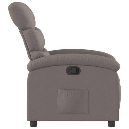 Nojatuoli Recliner taupe kangasta