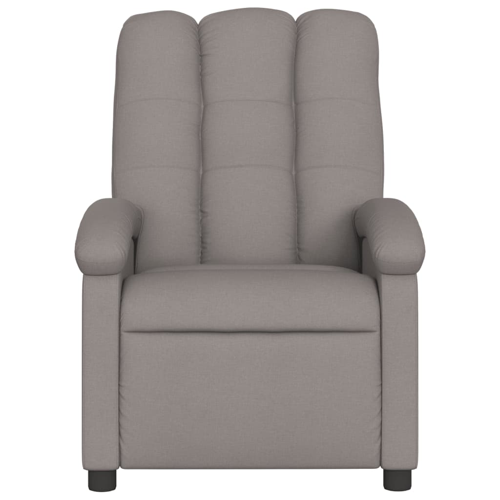 Nojatuoli Recliner taupe kangasta