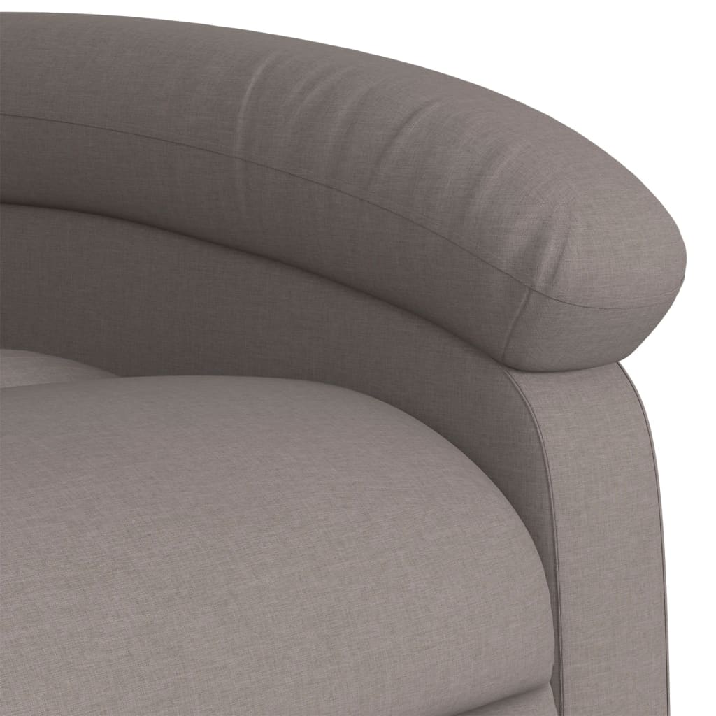 Nojatuoli Recliner taupe kangasta