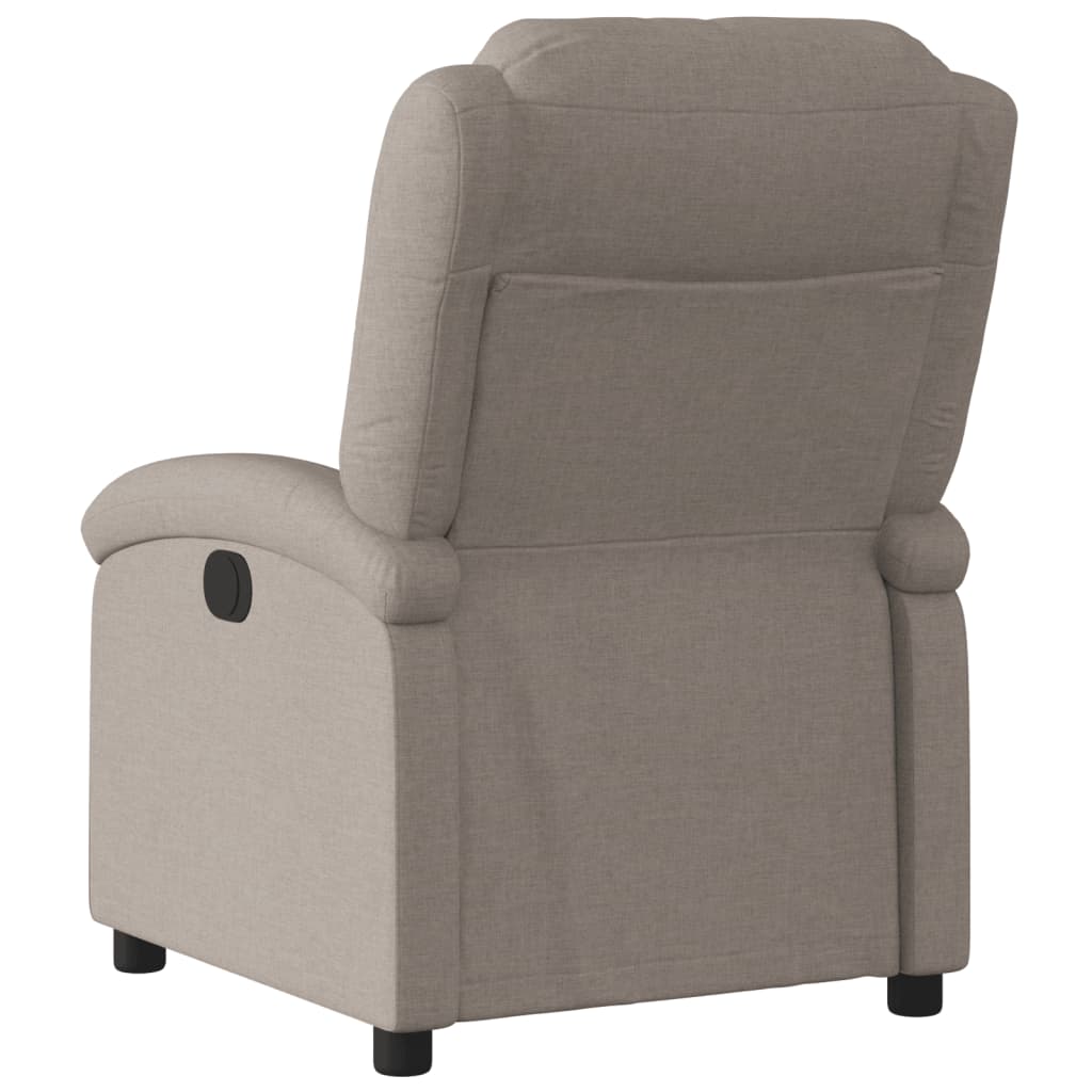 Nojatuoli Recliner taupe kangasta