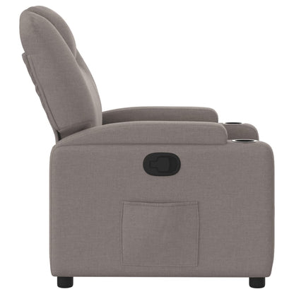 Nojatuoli Recliner taupe kangasta