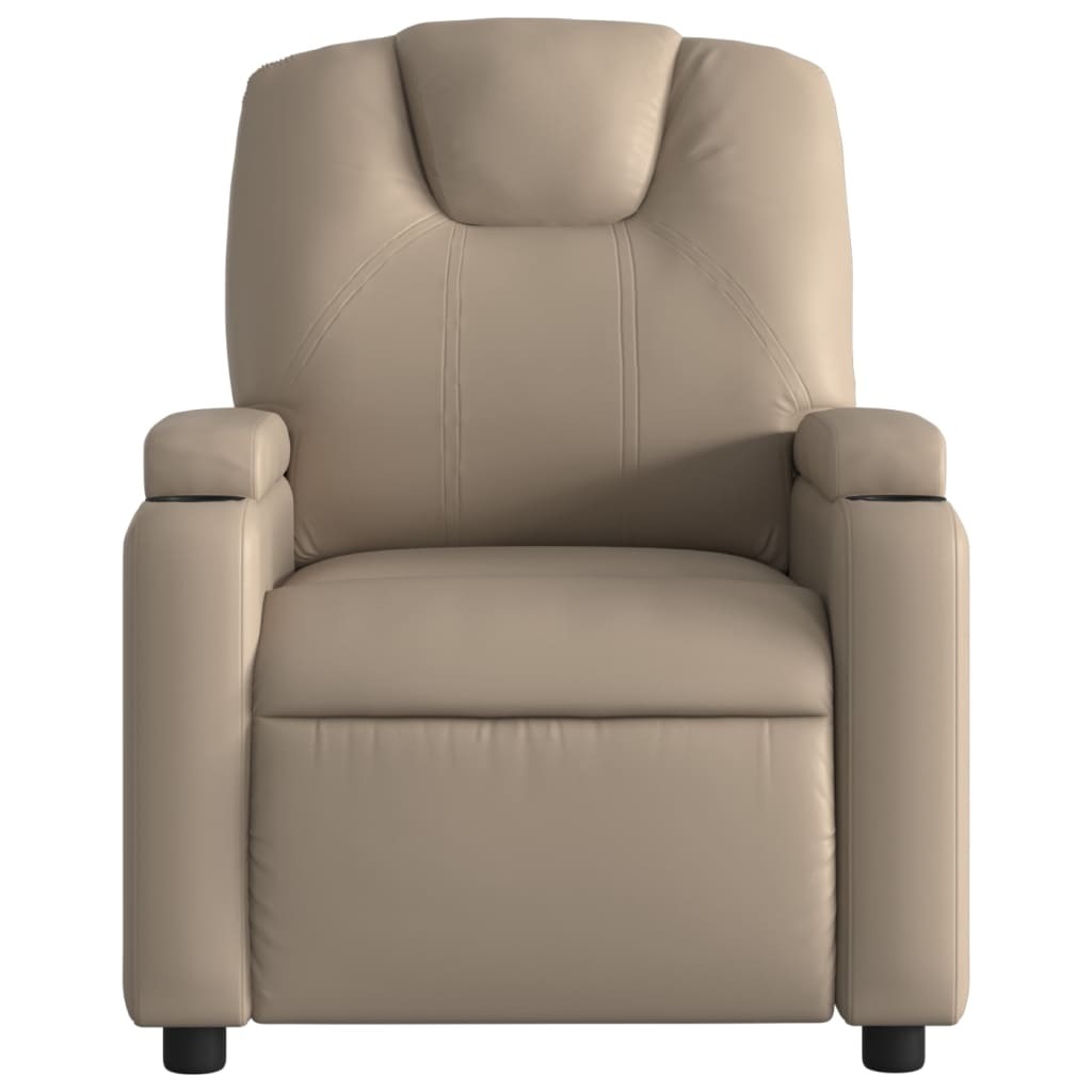 Fåtölj cappuccino Recliner konstläder