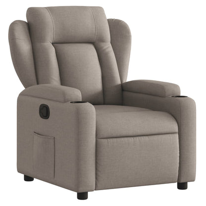 Nojatuoli Recliner taupe kangasta