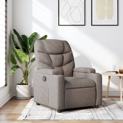 Nojatuoli Recliner taupe kangasta