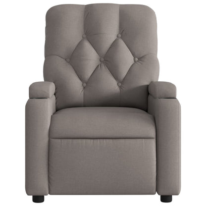 Nojatuoli Recliner taupe kangasta