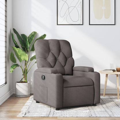 Nojatuoli Recliner taupe kangasta