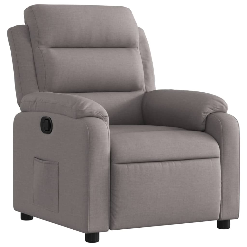 Nojatuoli Recliner taupe kangasta