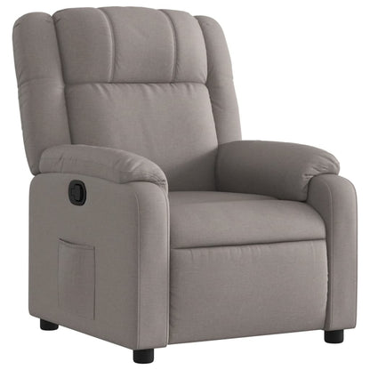 Nojatuoli Recliner taupe kangasta