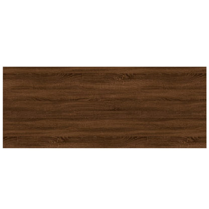 Seinähylly ruskea tammi 100x40x1,5 cm 4 kpl