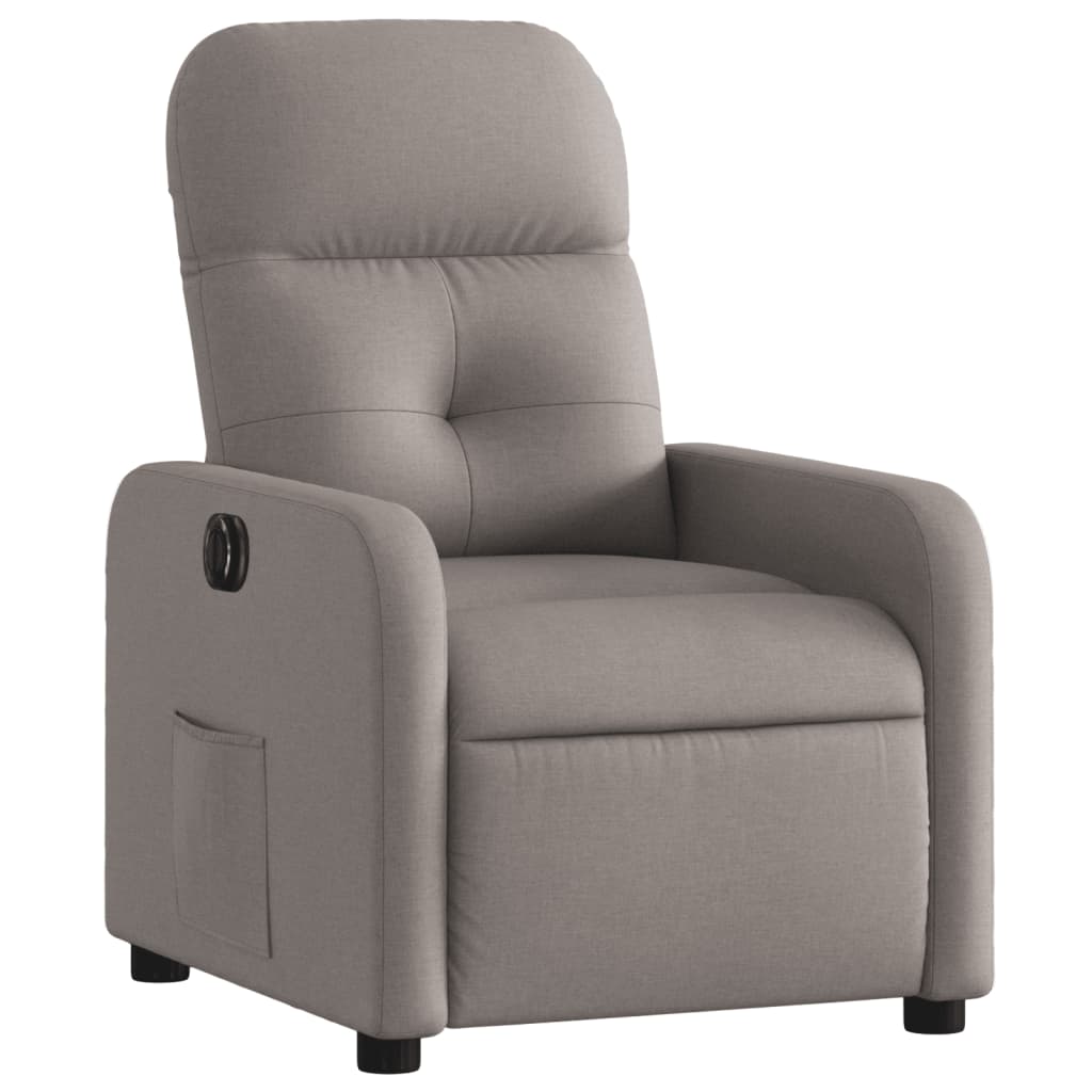 Electric Massage nojatuoli Recliner taupe kangasta