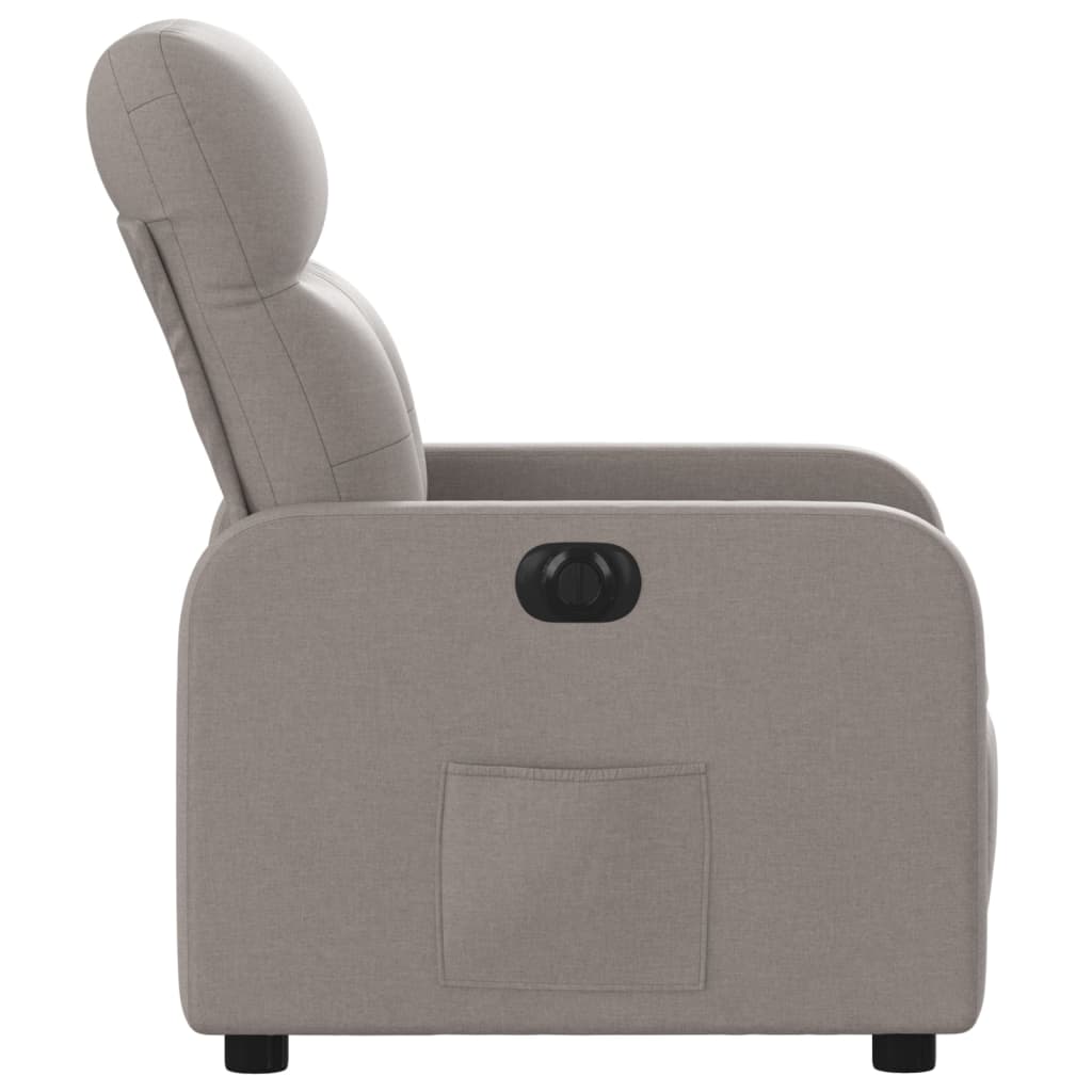 Electric Massage nojatuoli Recliner taupe kangasta