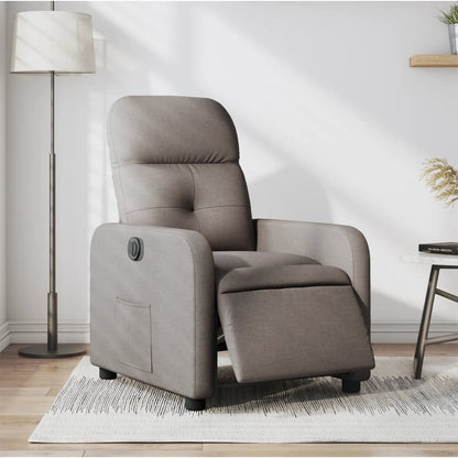 Electric Massage nojatuoli Recliner taupe kangasta