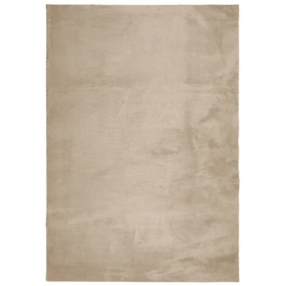 Golvmatta HUARTE med kort lugg tvättbar sandbeige 120x170 cm