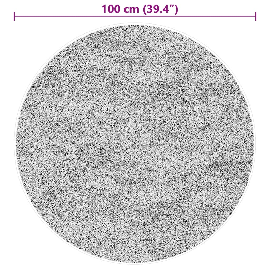 Lattiamatto HUARTE, jossa lyhyt pestävä vaaleanpunainen Ø 100 cm