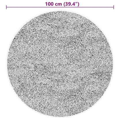 Lattiamatto HUARTE, jossa lyhyt pestävä vaaleanpunainen Ø 100 cm