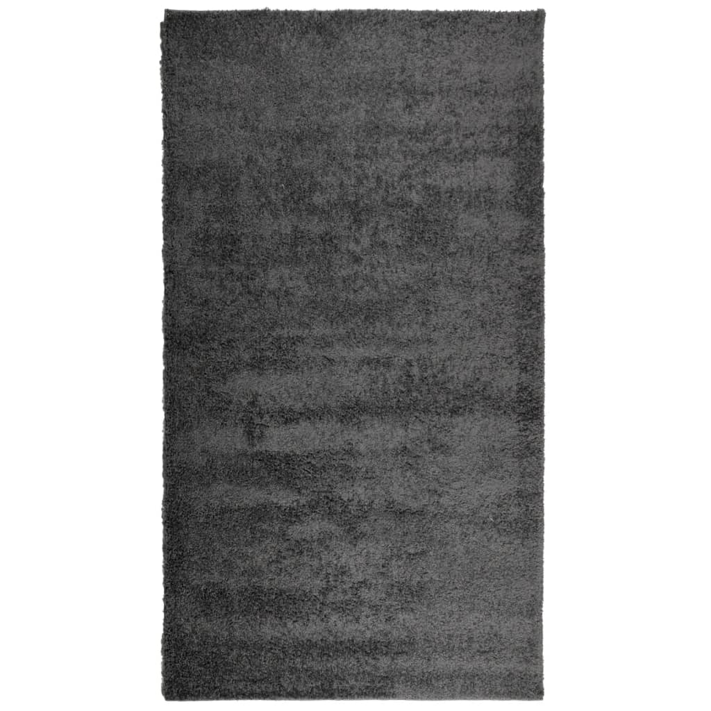 Golvmatta antracit Ryamatta PAMPLONA lång lugg modern 60x110 cm