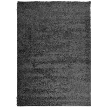 Golvmatta antracit Ryamatta PAMPLONA lång lugg modern 120x170 cm