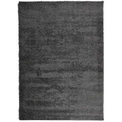 Golvmatta antracit Ryamatta PAMPLONA lång lugg modern 200x280 cm