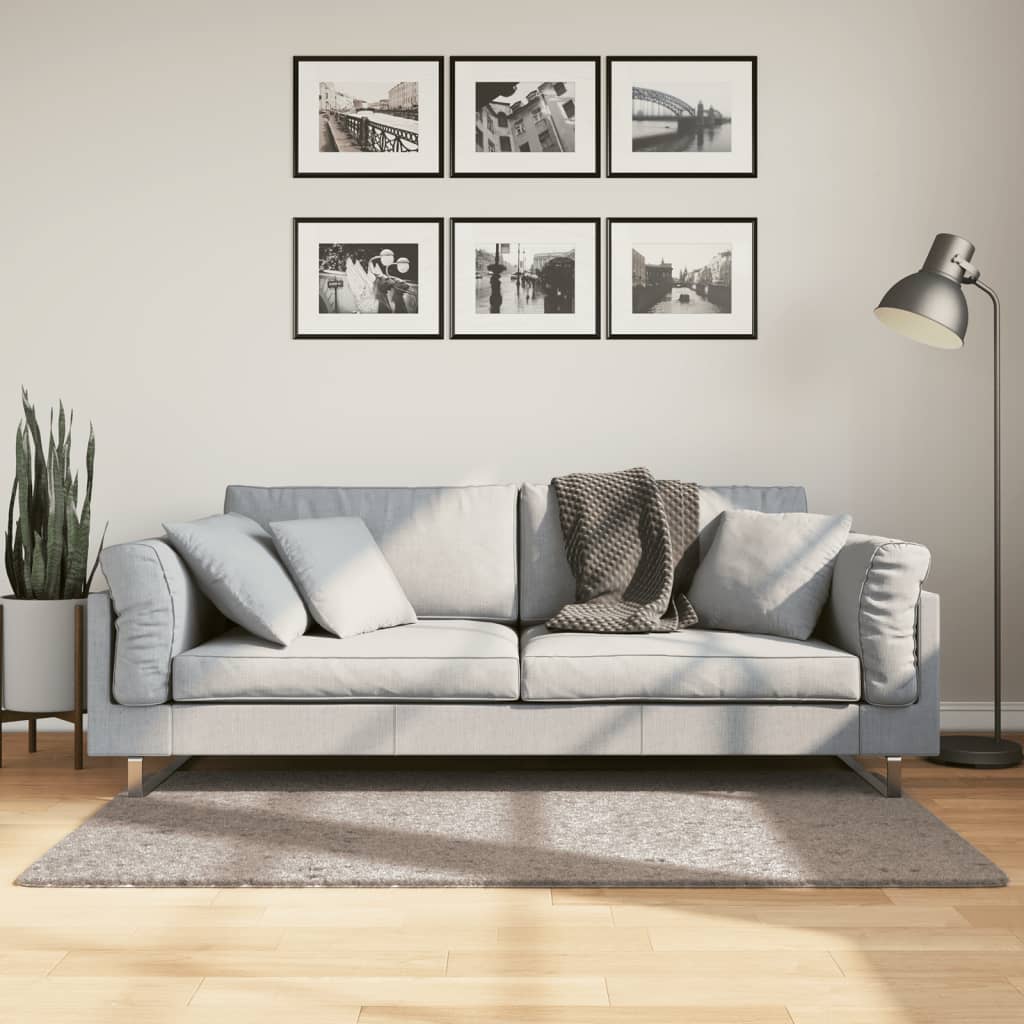 Lattiamatto Ryamatta PAMPLONA pitkä nukka moderni beige 80x150 cm