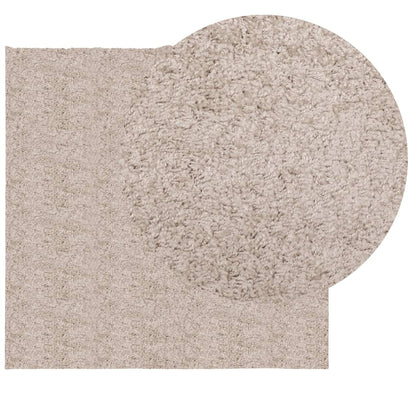 Lattiamatto Ryamatta PAMPLONA pitkä nukka moderni beige 120x120 cm