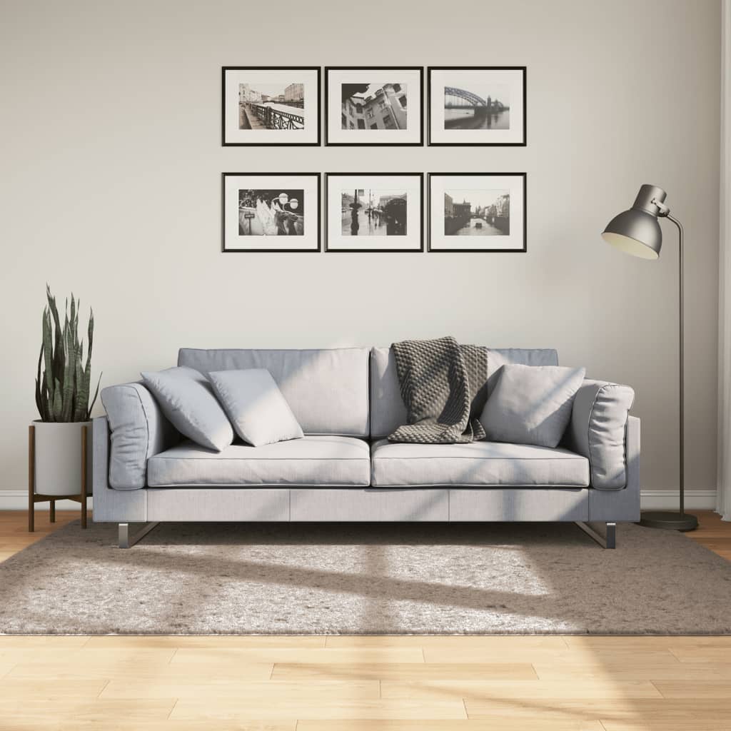 Lattiamatto Ryamatta PAMPLONA pitkä nukka moderni beige 140x200 cm