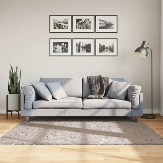 Lattiamatto Ryamatta PAMPLONA pitkä nukka moderni beige 160x160 cm