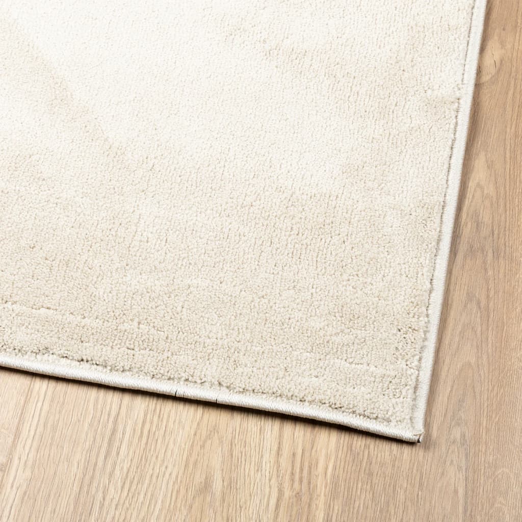 Golvmatta OVIEDO kort lugg beige 60x110 cm