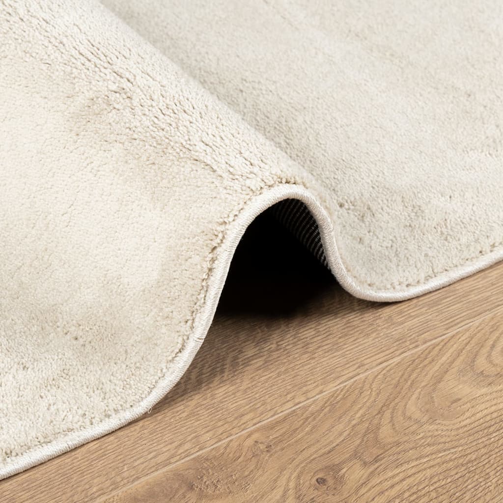 Golvmatta OVIEDO kort lugg beige 80x150 cm