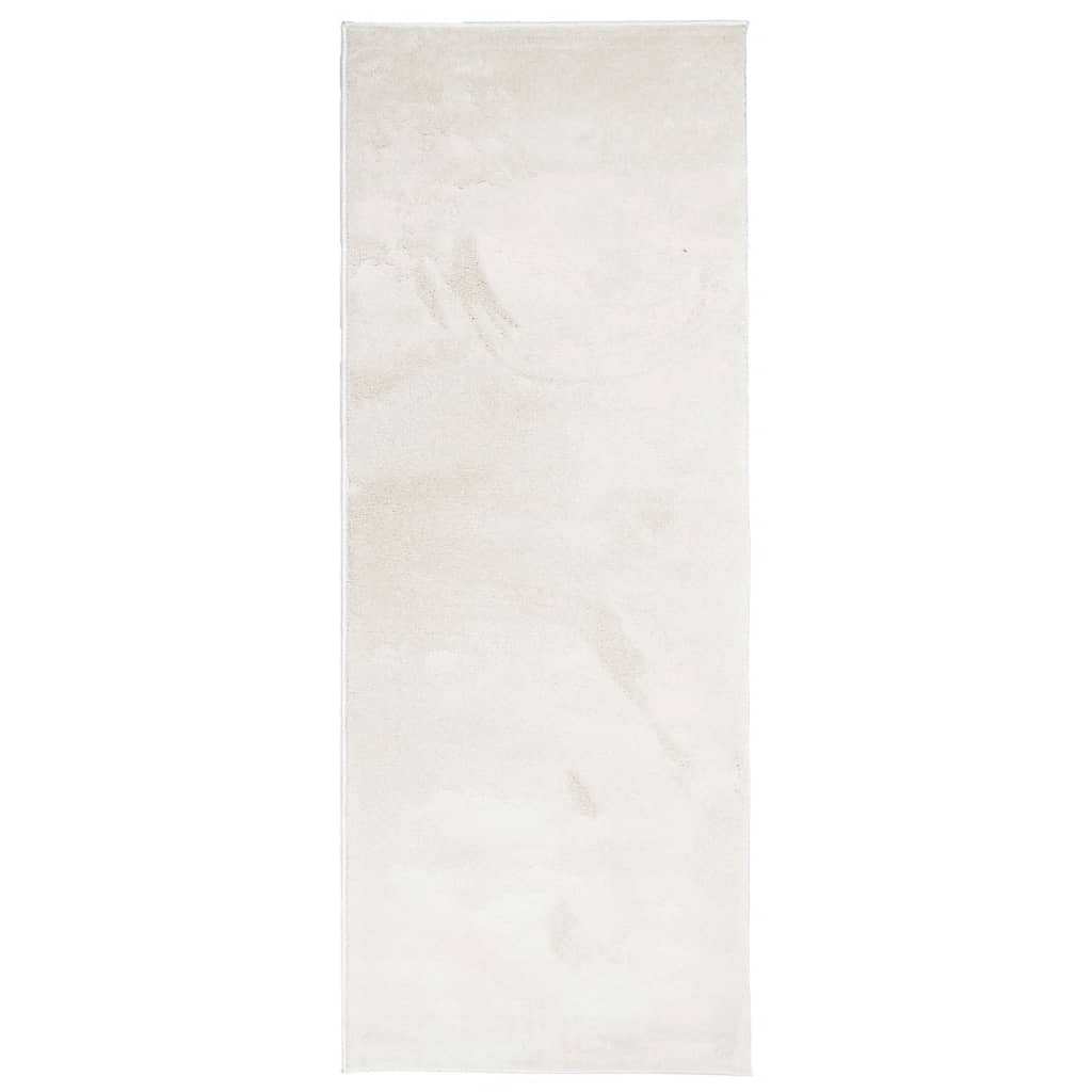 Golvmatta OVIEDO kort lugg beige 80x200 cm