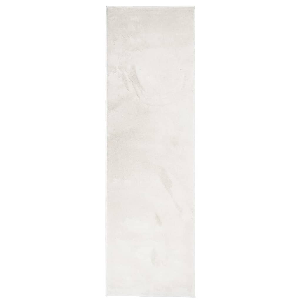 Lattiamatto OVIEDO lyhyt nukka beige 80x250 cm