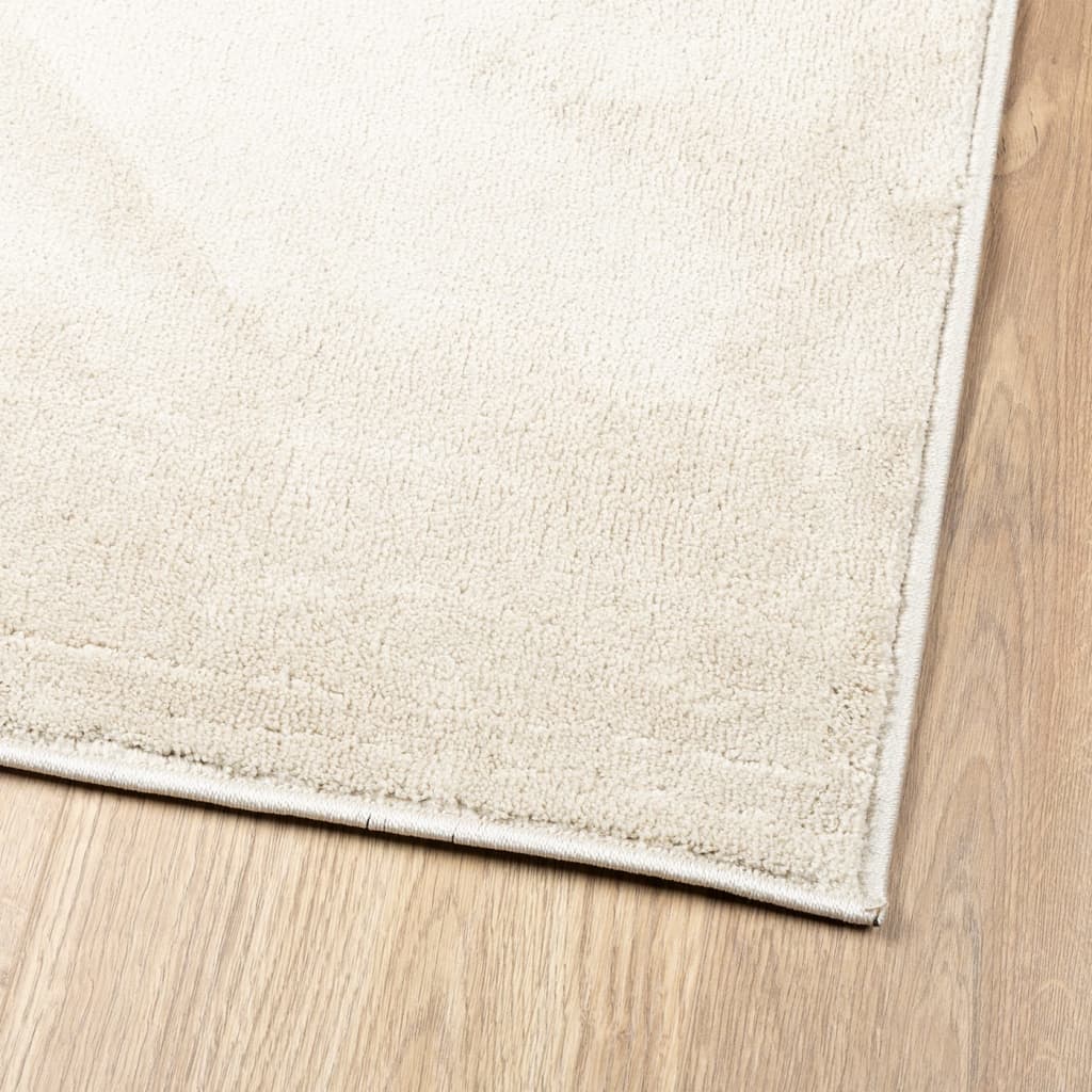 Lattiamatto OVIEDO lyhyt nukka beige 80x250 cm