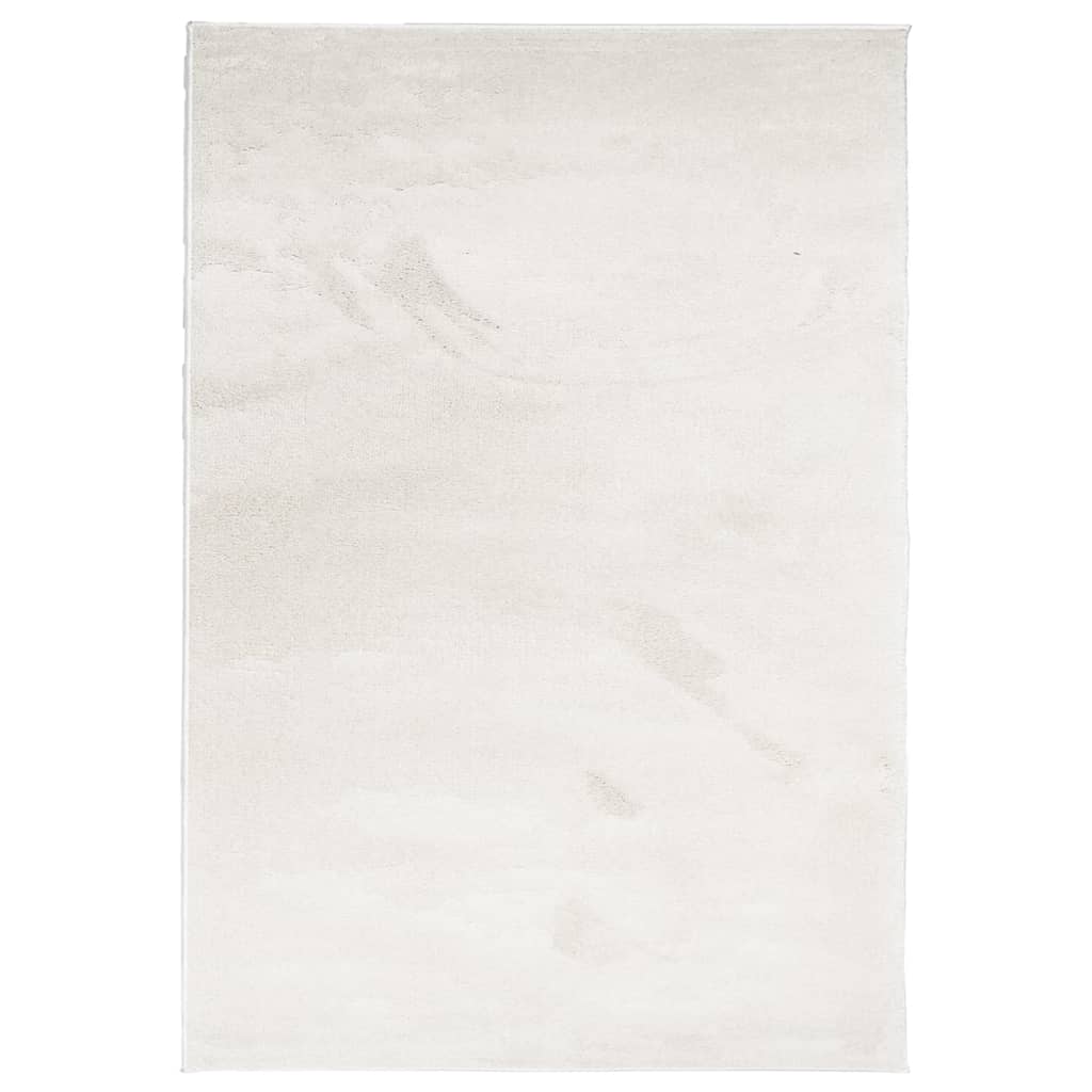 Golvmatta OVIEDO kort lugg beige 120x170 cm