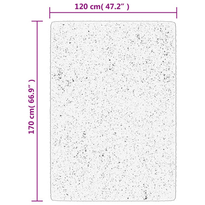 Golvmatta OVIEDO kort lugg röd 120x170 cm