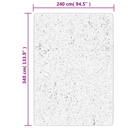 Golvmatta antracit ISTAN långluggad glansig 240x340 cm