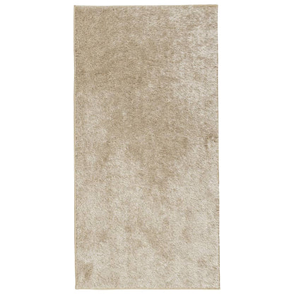 Golvmatta ISTAN långluggad glansig beige 100x200 cm