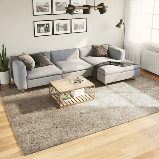 Golvmatta ISTAN långluggad glansig beige 240x340 cm