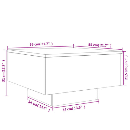 Soffbord sonoma ek 55x55x31 cm