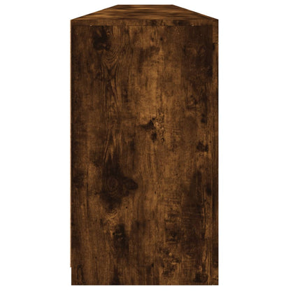 Skänk Rökfärgad Ek LED-belysning 283x37x67 cm