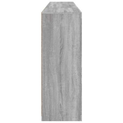 Skänk Sonoma Grå LED-belysning 202x37x100 cm