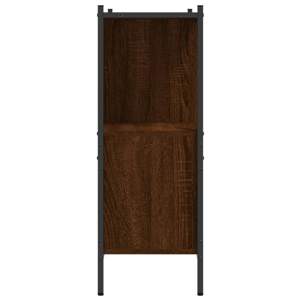 Kirjahylly ruskea tammi 102x28x77,5 cm