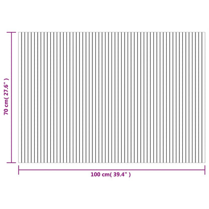 Lattiamatto suorakaiteen muotoinen vaalea luonnon 70x100 cm bambu