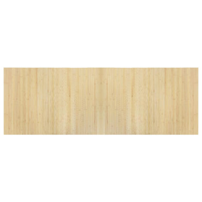 Lattiamatto suorakaiteen muotoinen vaalea luonnon 70x200 cm bambu