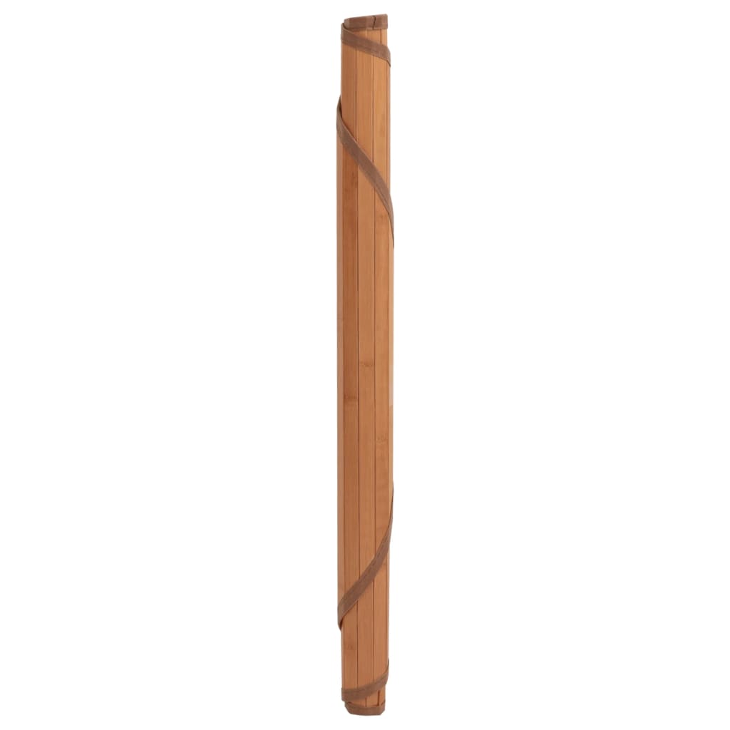 Lattiamatto pyöreä ruskea 80 cm bambu