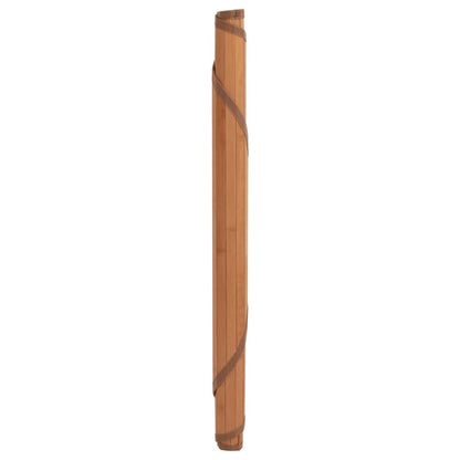 Lattiamatto pyöreä ruskea 80 cm bambu