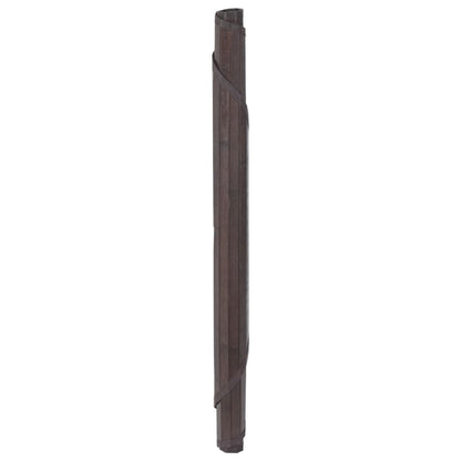 Golvmatta rund brun 100 cm bambu