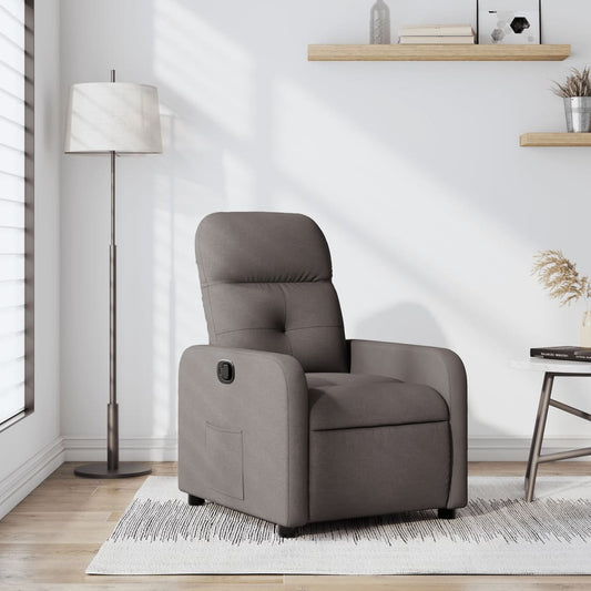 Nojatuoli Recliner taupe kangasta