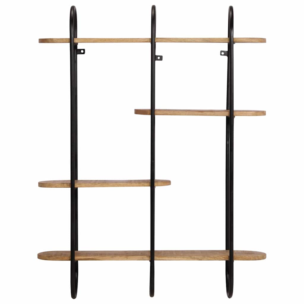 Vägghylla Trä 90x20x116,5 cm mango massivt grovt trä