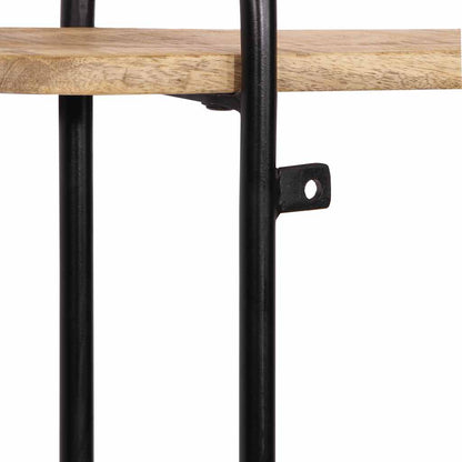 Vägghylla Trä 90x20x116,5 cm mango massivt grovt trä