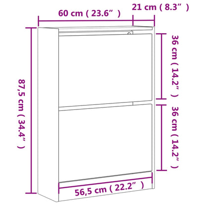 Kenkäteline Kenkäkaappi Kenkähylly musta 60x21x87,5 cm