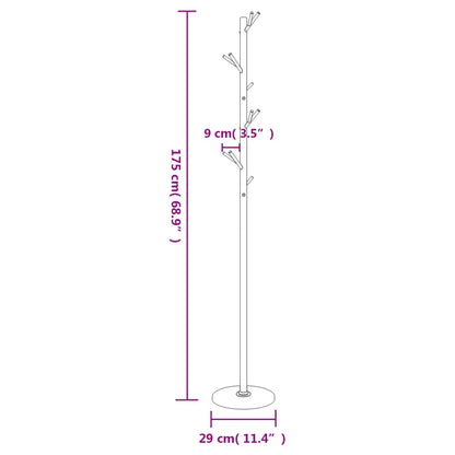 Klädhängare vit 175 cm pulverlackerat järn